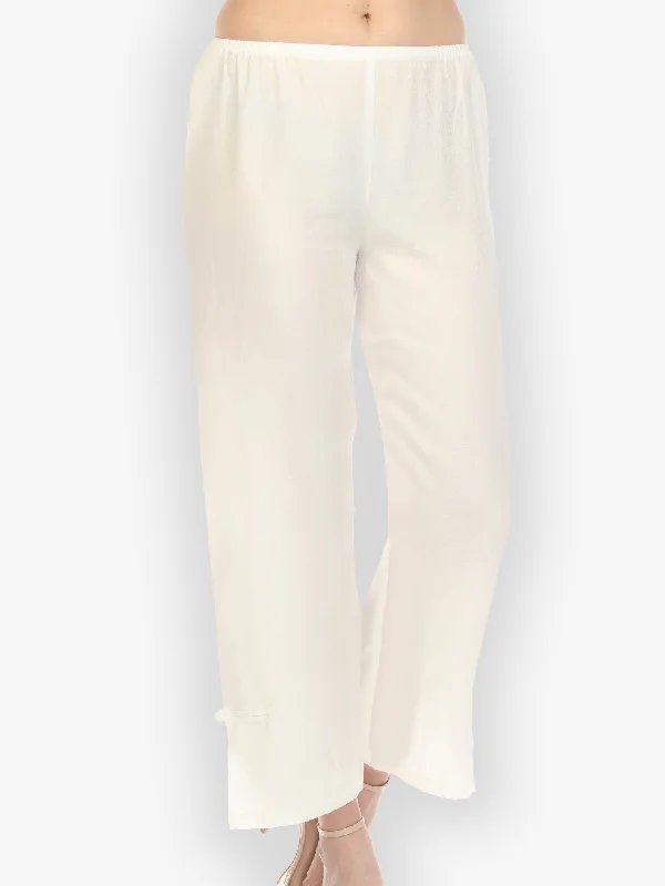 Silk Blend Pant with a Frog Detail