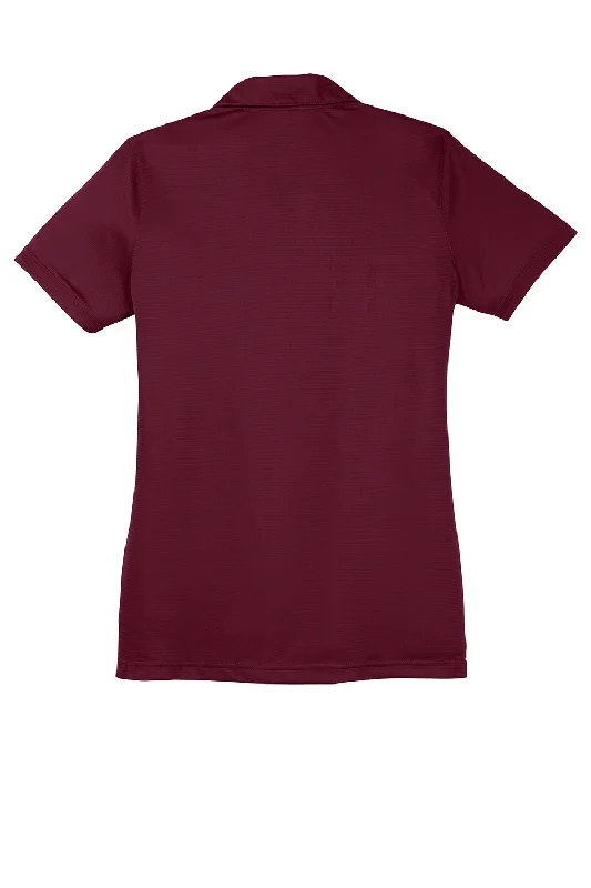 Sport-Tek Womens Active Mesh Moisture Wicking Short Sleeve Polo Shirt - Maroon