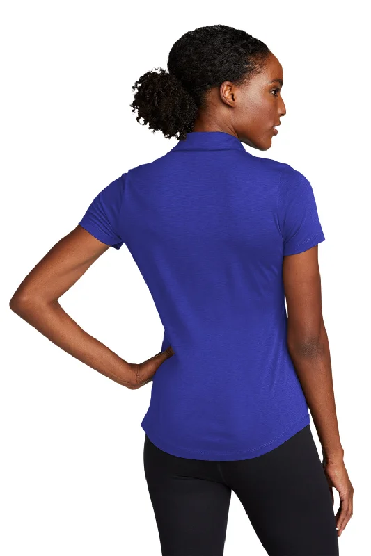 Sport-Tek Womens Strive Moisture Wicking Short Sleeve Polo Shirt - True Royal Blue