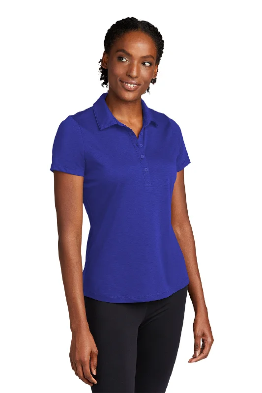 Sport-Tek Womens Strive Moisture Wicking Short Sleeve Polo Shirt - True Royal Blue