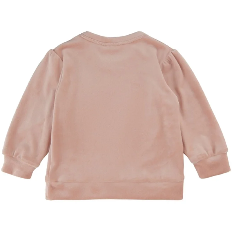 THE NEW Siblings Peach Beige Flima Velour Sweatshirt