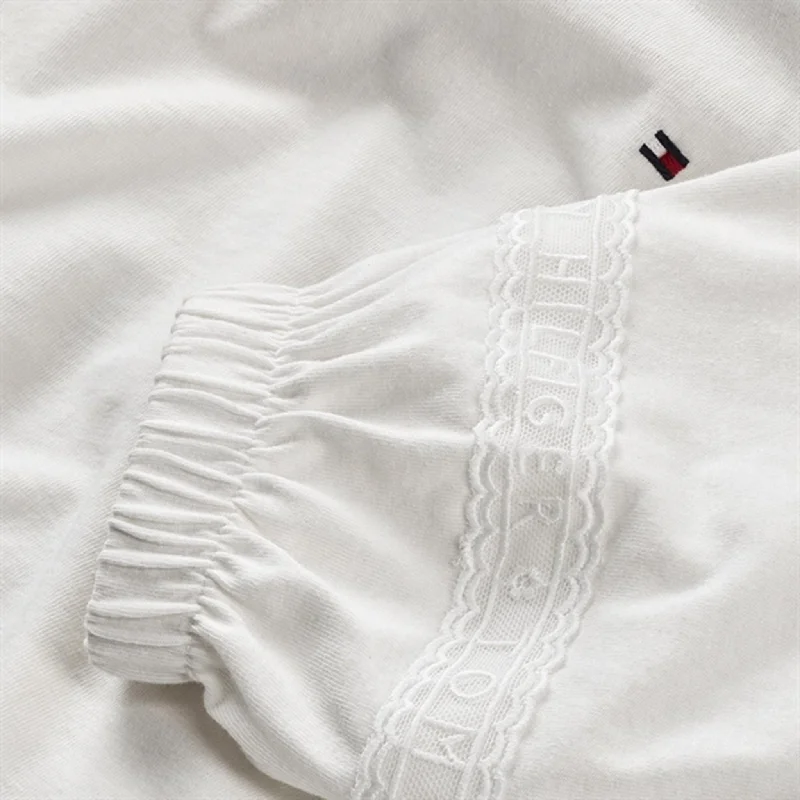 Tommy Hilfiger Lace Tape Blouse Ancient White