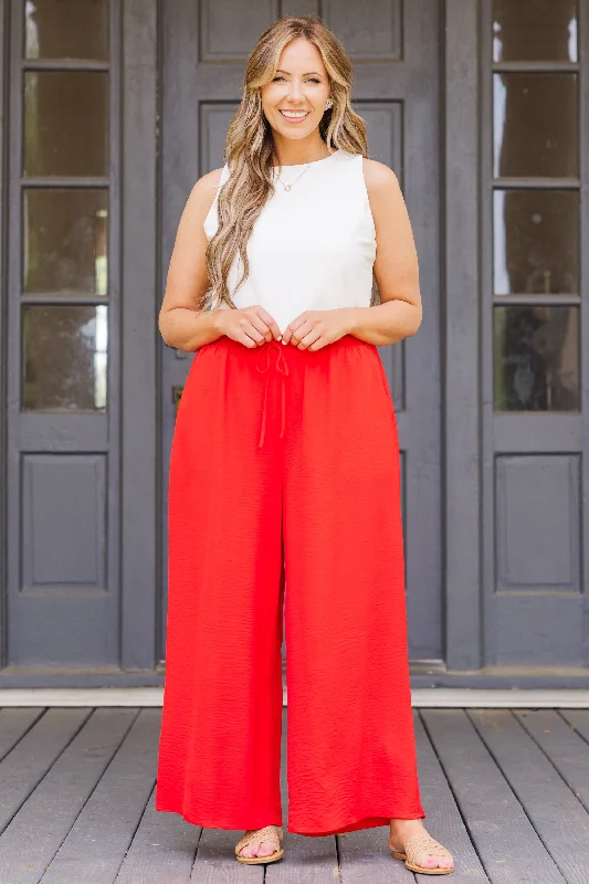 Weekend Wardrobe Pant, Scarlet