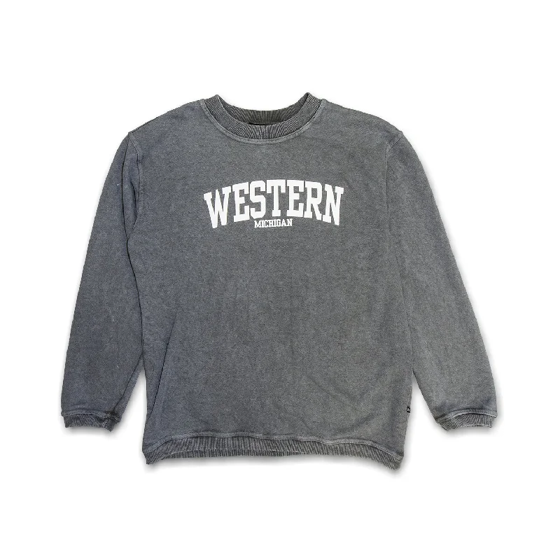 Western Michigan Sandwash Crewneck