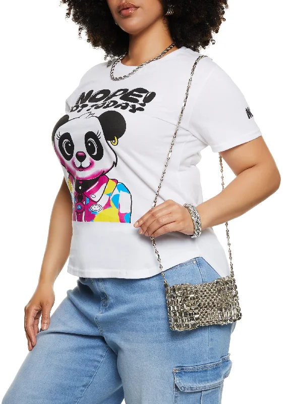 Plus Size High Low Hem Nope Not Today Graphic Tee