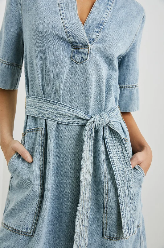 CHANCEY DRESS - FADED INDIGO