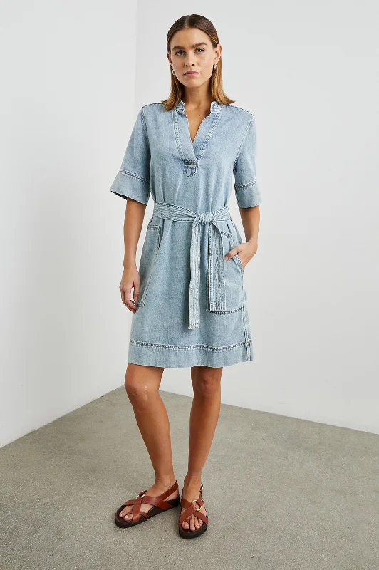 CHANCEY DRESS - FADED INDIGO