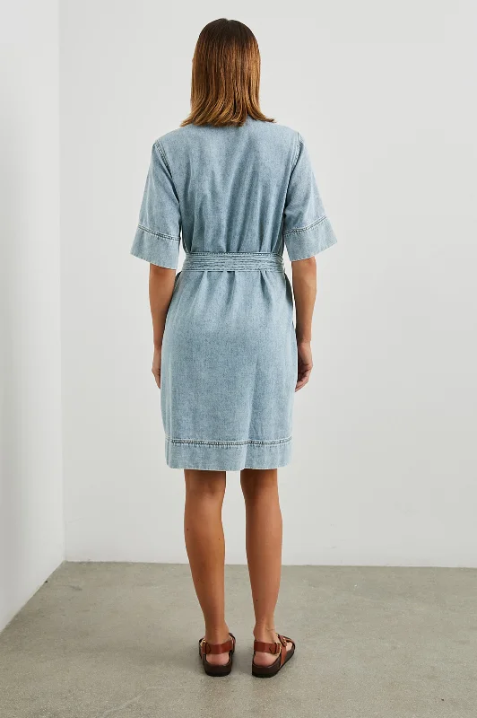 CHANCEY DRESS - FADED INDIGO