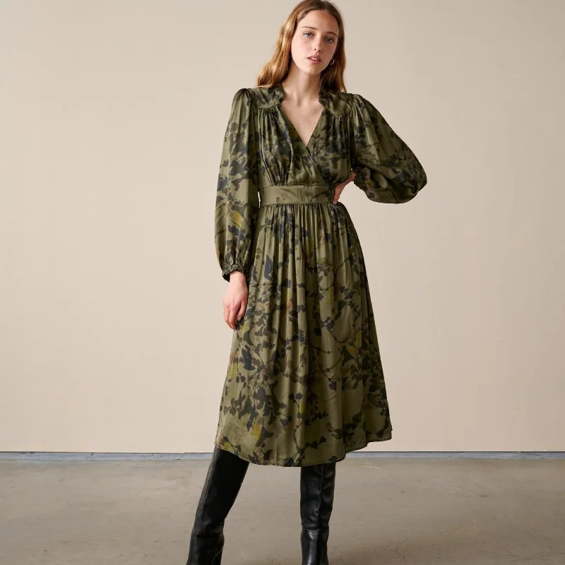 Sarah Dress (Camo Green)