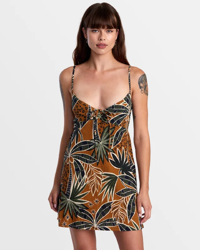 Hau Tree Sleeveless Dress - Camel