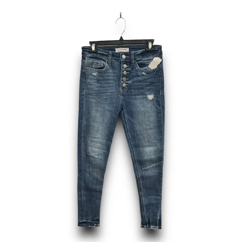 Jeans Skinny By Flying Monkey In Blue Denim, Size: 4