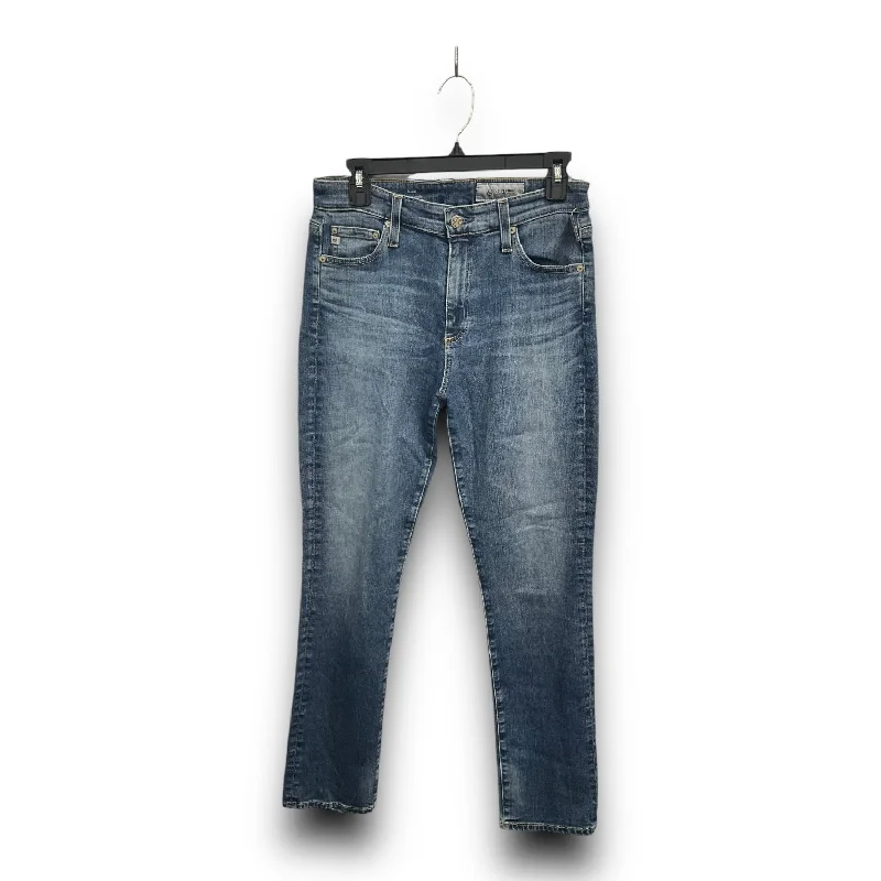 Jeans Straight By Agolde In Blue Denim, Size: 8