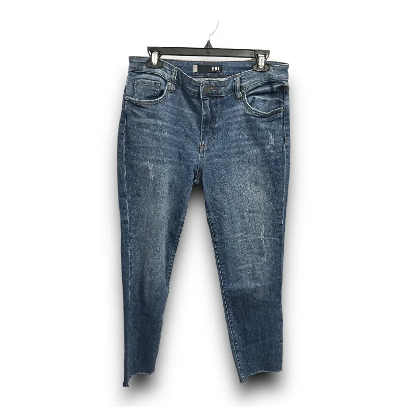 Jeans Straight By Kut In Blue Denim, Size: 8