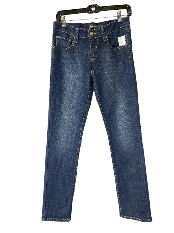 Jeans Straight By Levis In Blue Denim, Size: 6