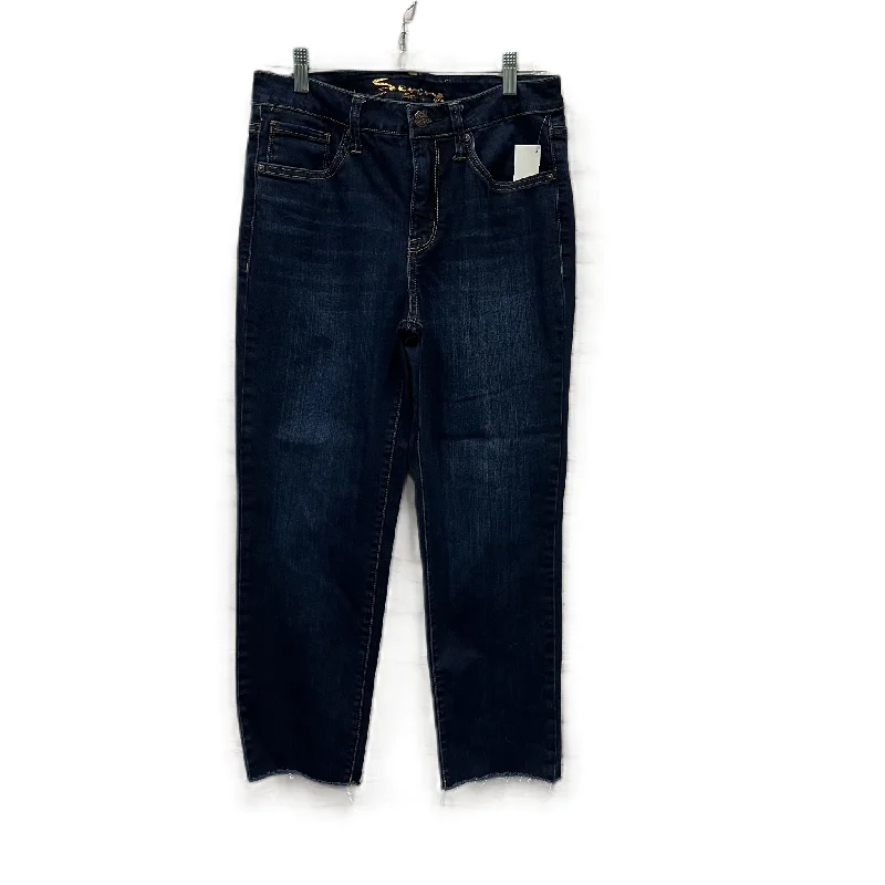 Jeans Straight By Seven 7 In Blue Denim, Size: 6