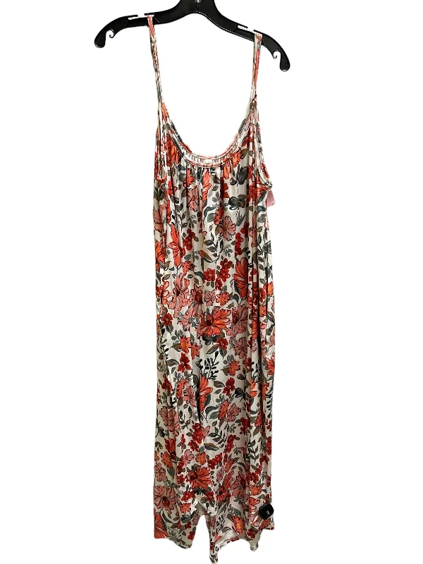 Jumpsuit By Clothes Mentor In Floral Print, Size: 3x