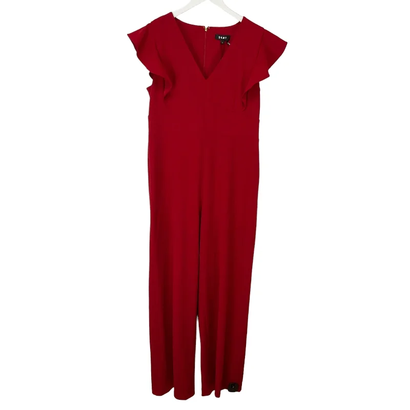 Jumpsuit By Dkny In Red, Size: 12