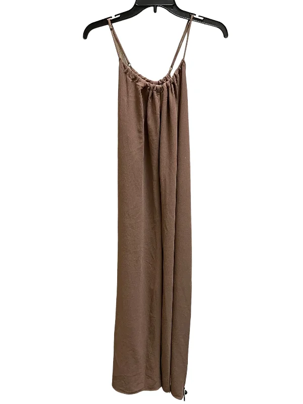 Jumpsuit By Pink Lily In Brown, Size: Xl