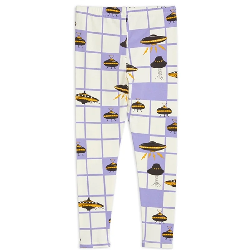 Mini Rodini Purple Ufo Aop Leggings