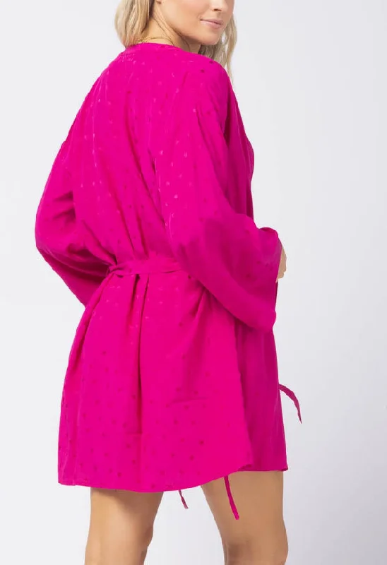 MOONLIT Robe in Bougainvillea