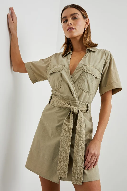 NATALIE DRESS - OLIVE