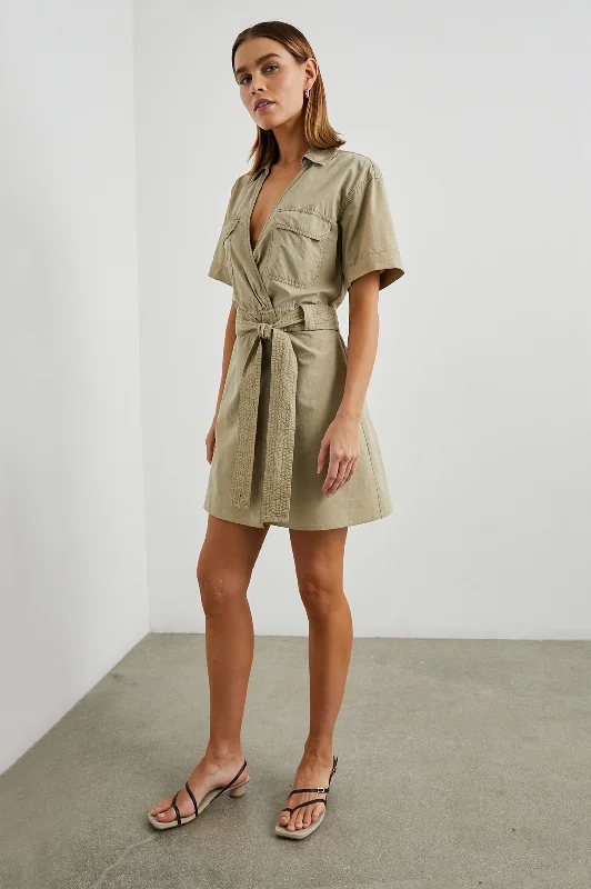 NATALIE DRESS - OLIVE