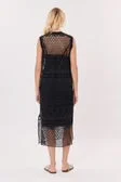 Salamandre Mesh Dress-  Black