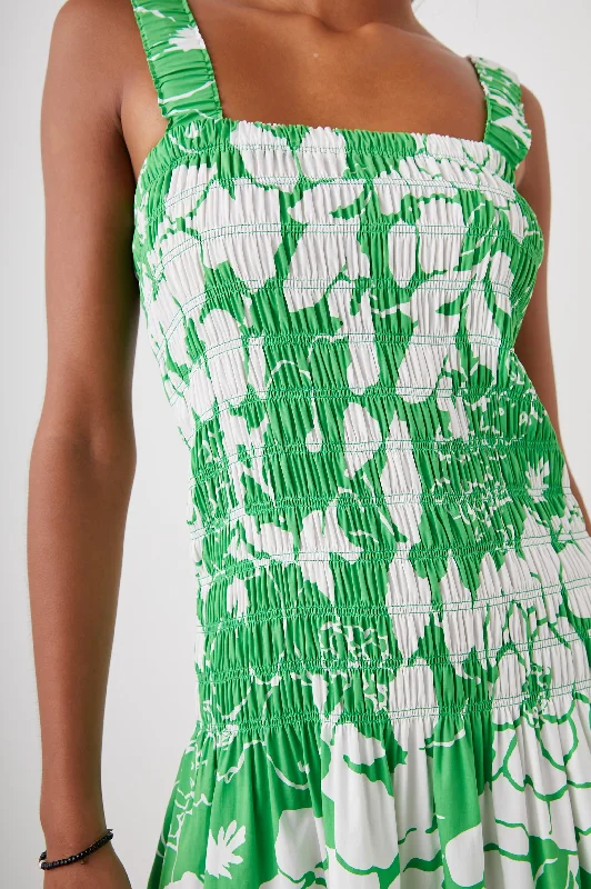 SEVILLE DRESS - GREEN LOTUS