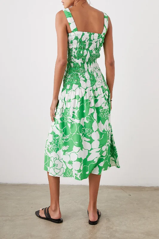 SEVILLE DRESS - GREEN LOTUS