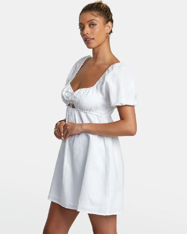 Sweet Talk Mini Dress - Whisper White