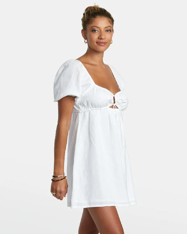 Sweet Talk Mini Dress - Whisper White