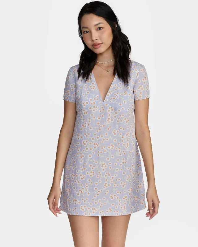 Veda Mini Dress - Cosmic Sky