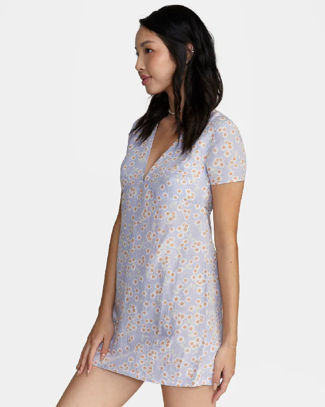 Veda Mini Dress - Cosmic Sky