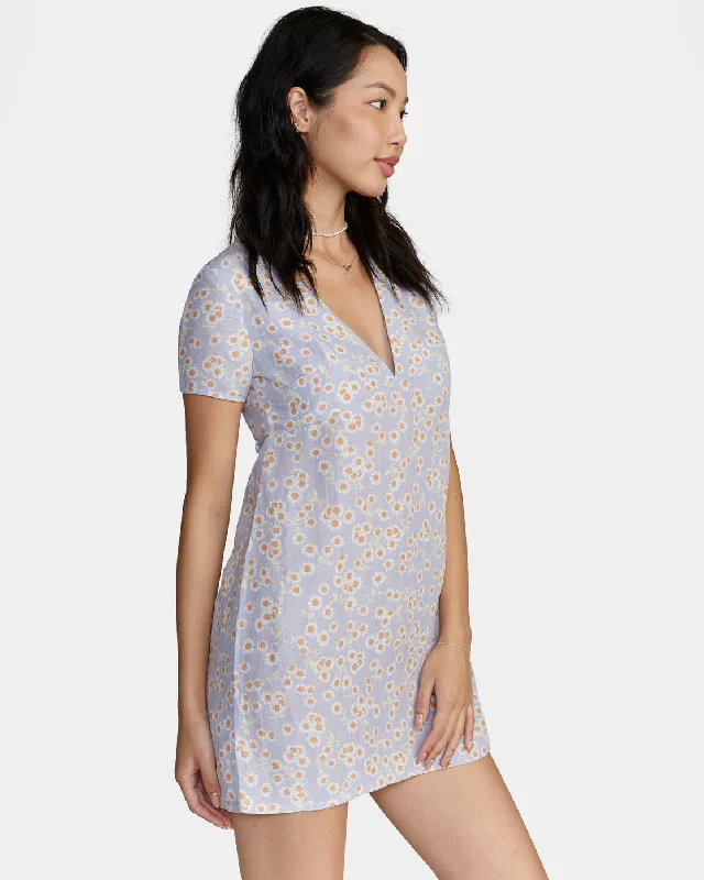 Veda Mini Dress - Cosmic Sky