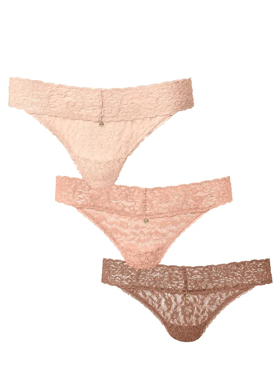 Pearl by VENUS® allover lace thong 3 pack - Savory Spices