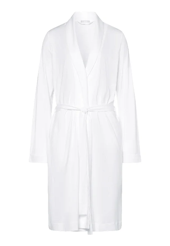 Robe Selection Melange Cotton Robe | White 77302-101