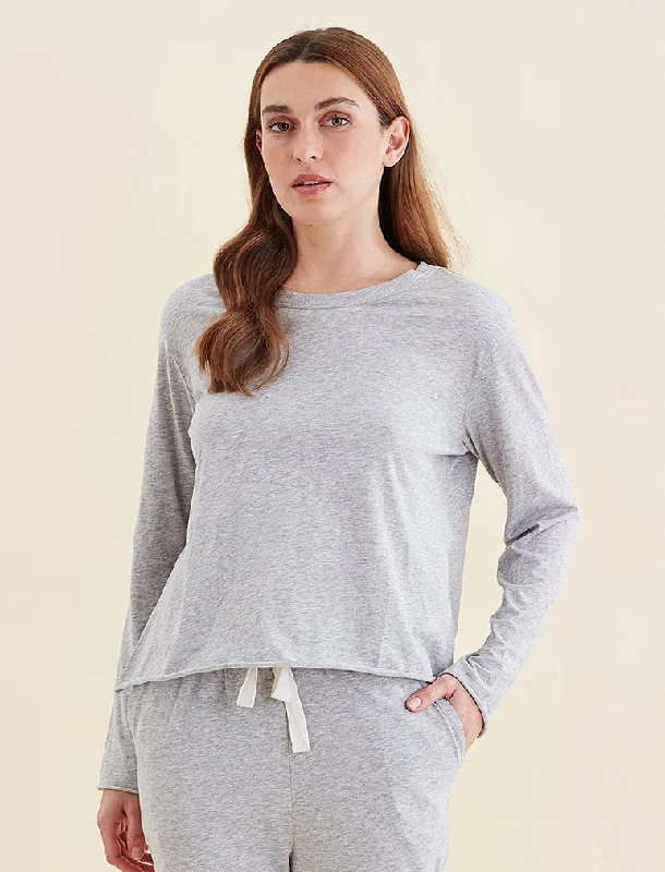 Jada Organic Cotton Boxy Long Sleeve Tee