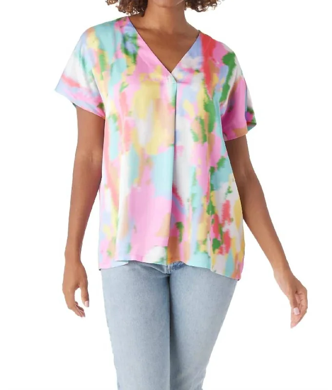 Martha Tunic Top In Cape Floral