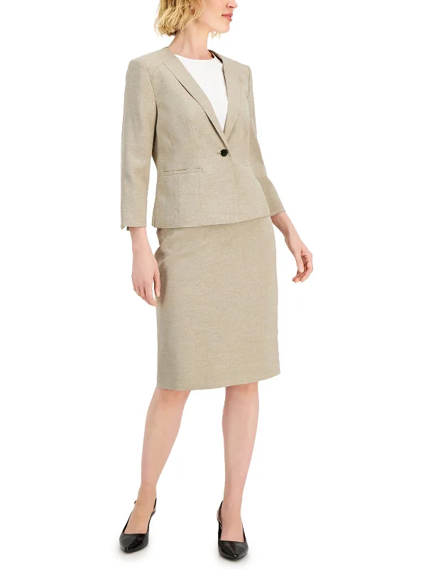 Petites Womens 2PC Polyester Skirt Suit