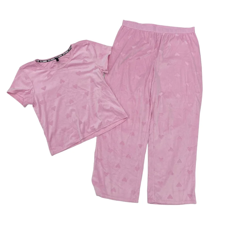 PINK PAJAMAS 2PC by STEVE MADDEN Size:XL