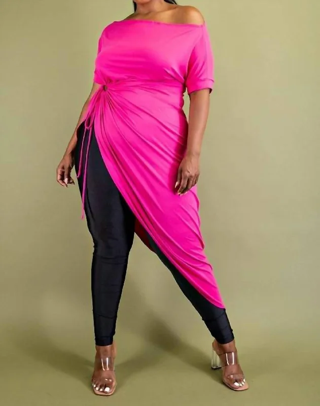 Pink To The Point Tunic Top