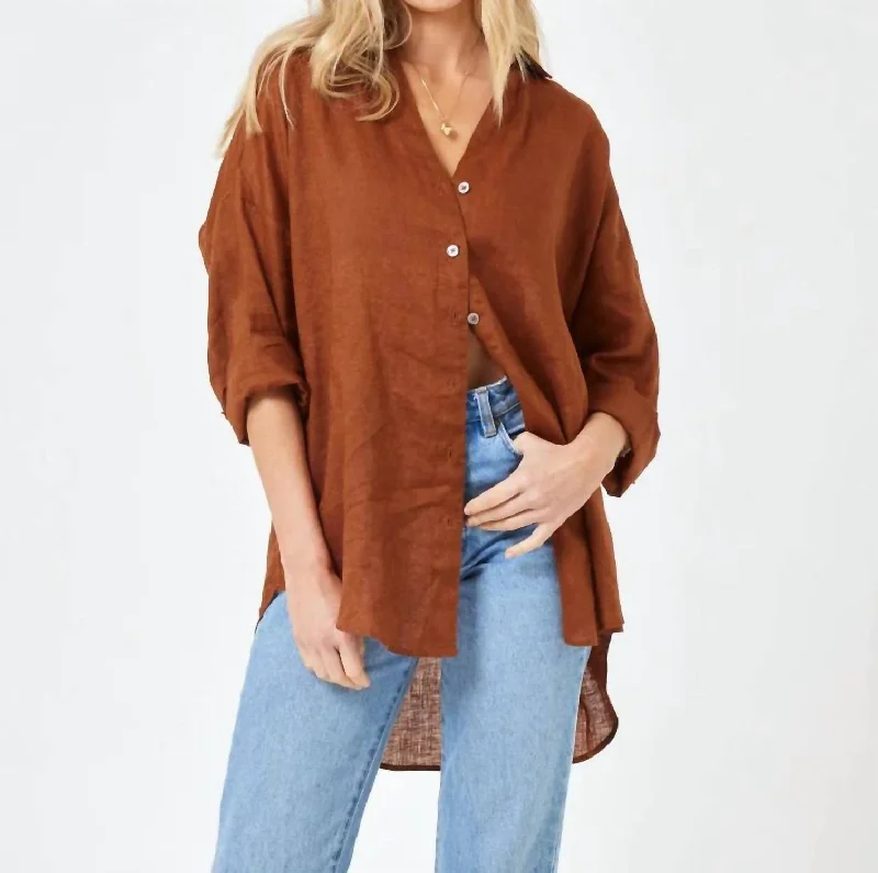 Rio Tunic Top In Coffee