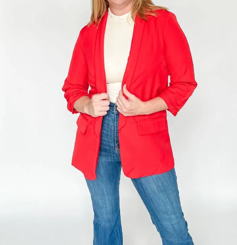 The Penthouse Blazer In Red