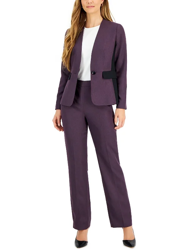 Womens 2PC Polyester Pant Suit