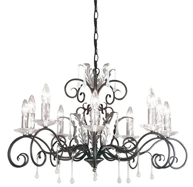 Chandeliers with Frosted Glass for a Softer Light DiffusionStanton 10 Arm Chandelier - ID 7032