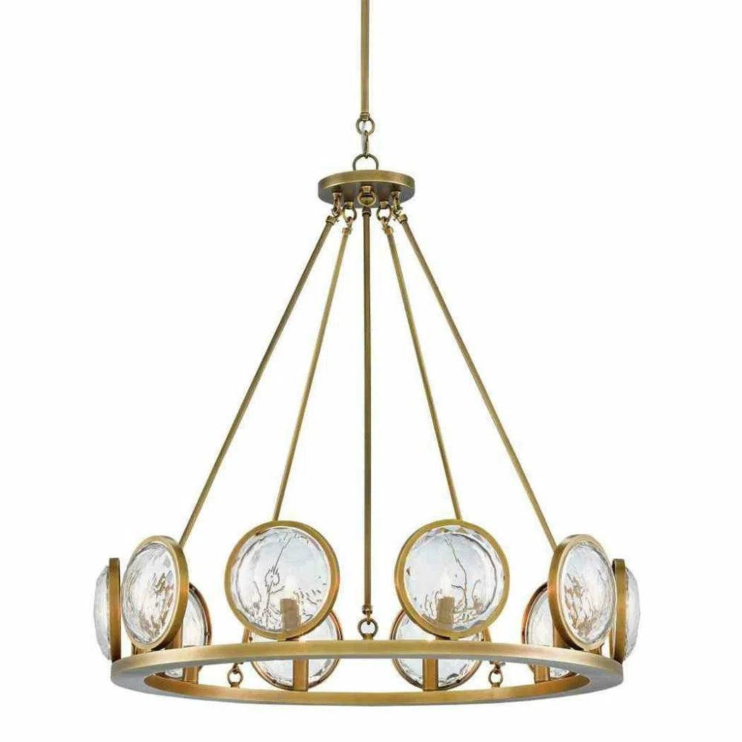 Chandeliers with Metal Frames in Bronze FinishGold Lighting Fixture Antique Brass MarjieScope Chandelier