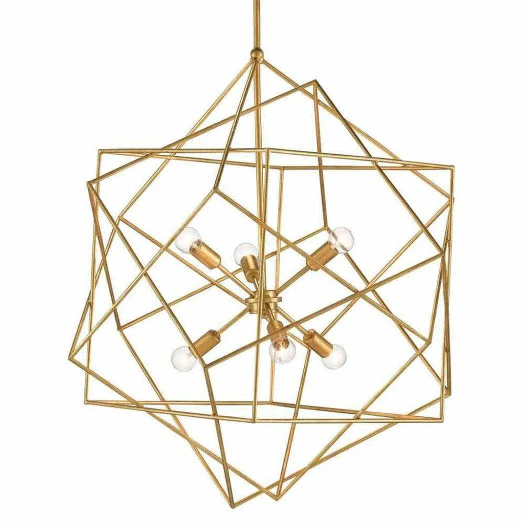 Bohemian - Style Beaded Chandeliers for Eclectic DecorAntique Gold Leaf Aerial Gold Chandelier