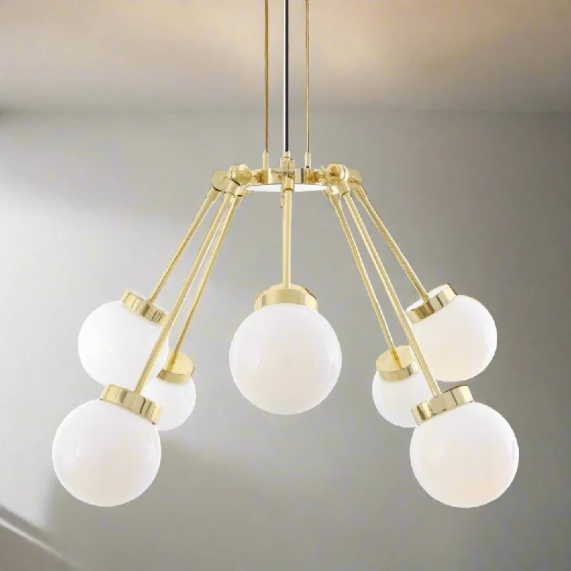 Mid - Century Modern Chandeliers for Vintage AppealBoho Modern Globe Chandelier, Eight-Arm