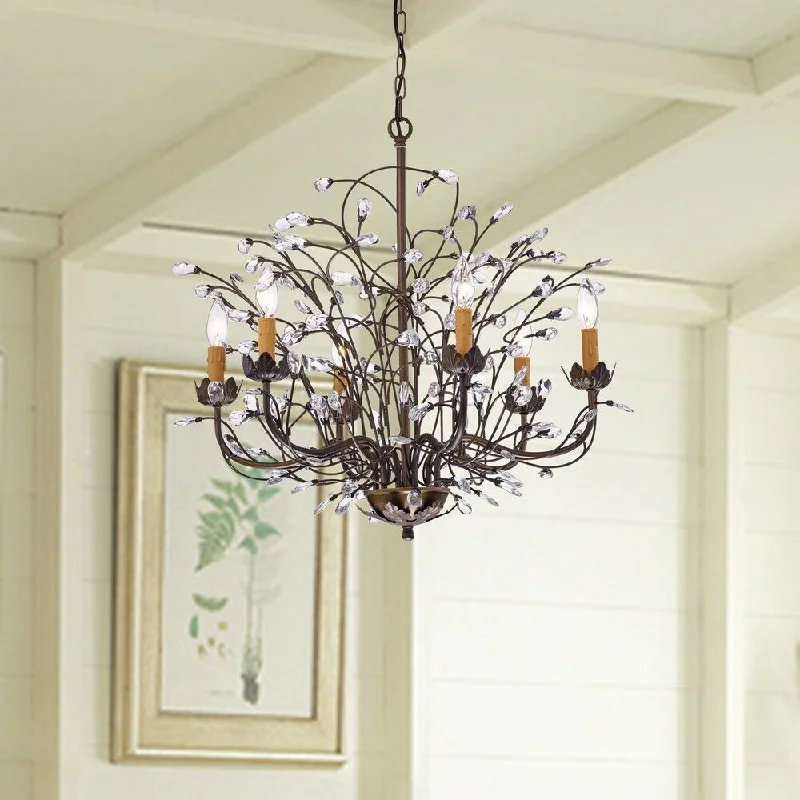 Chandeliers with Adjustable Arms for Directional LightingCeleno 6-Light Candle-Style Chandelier