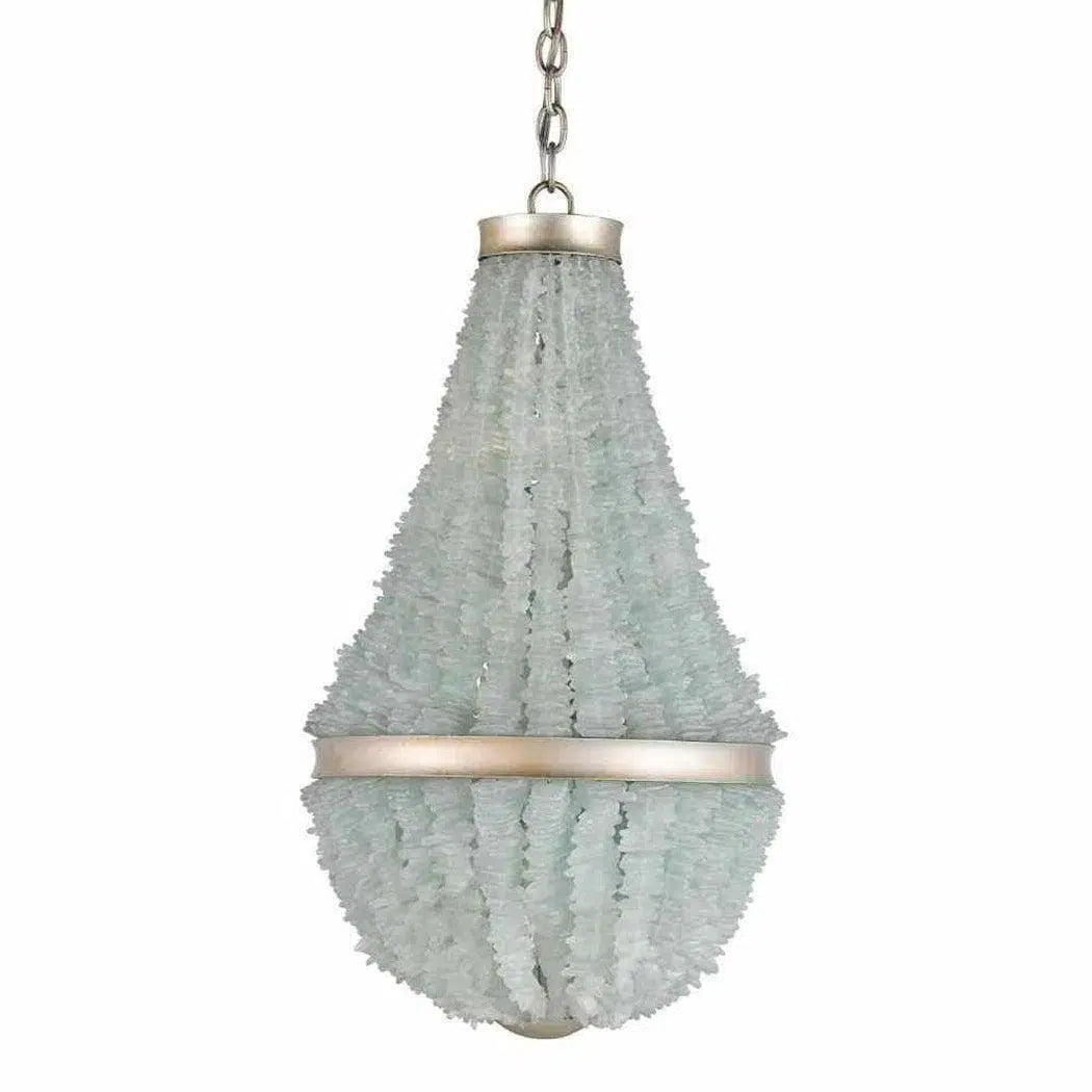 Chandeliers with Candle - Style Bulbs for a Classic AestheticSilver Leaf Seaglass Platea Chandelier